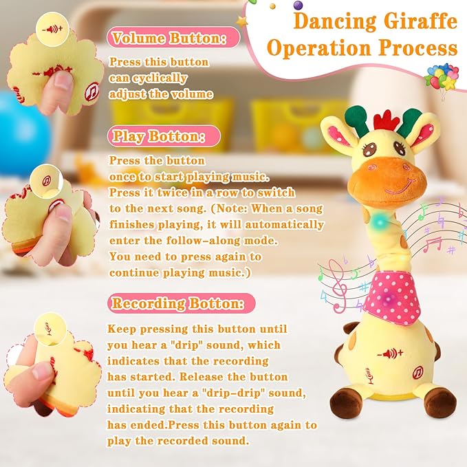 Dancing Talking Giraffee Toy